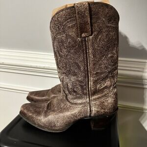 Durango RD4434 Women's 11" Western Brown Distressed Cowboy Boots – Size 8M